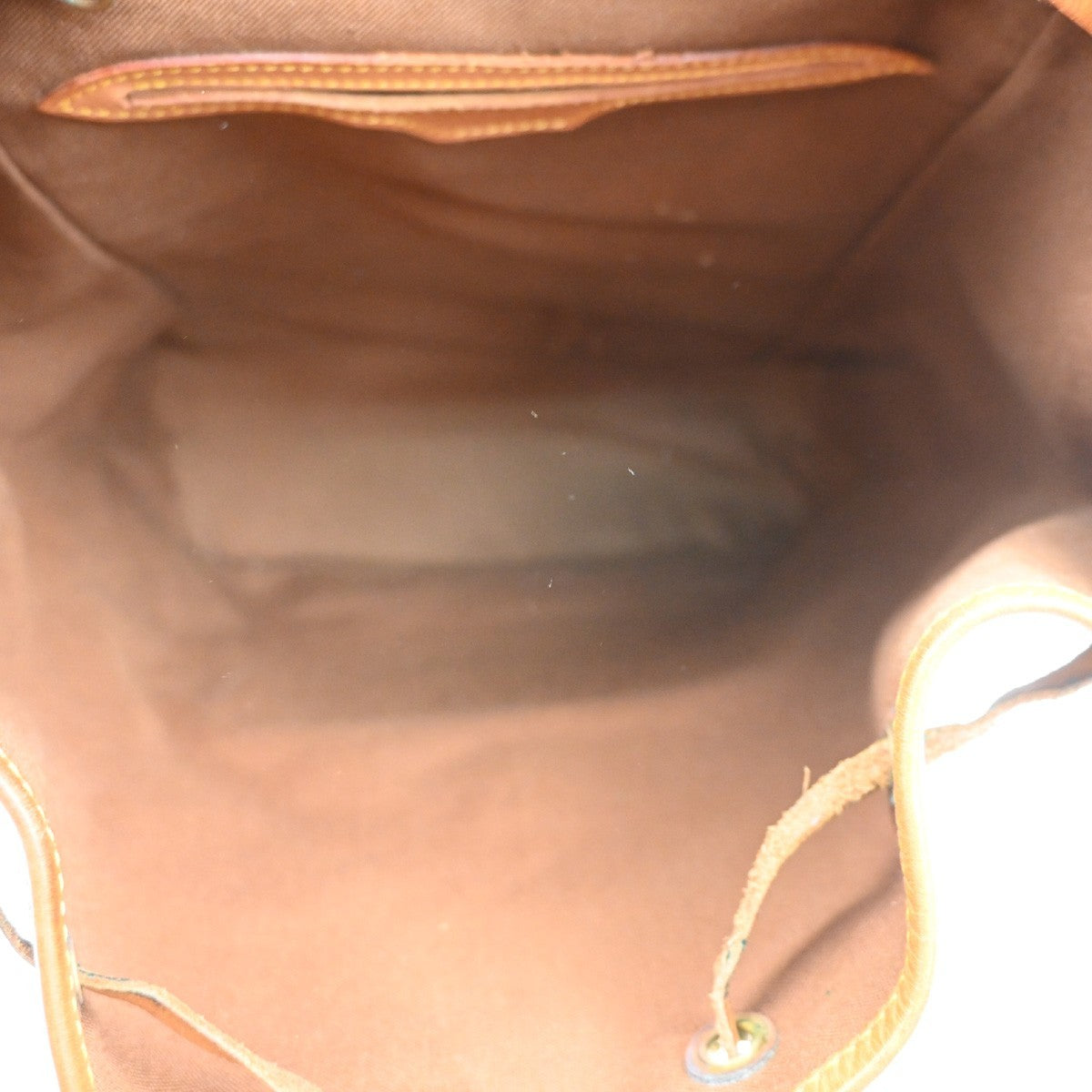 LOUIS VUITTON Montsouris GM Backpack Bag Monogram Leather Brown M51135 14CA929