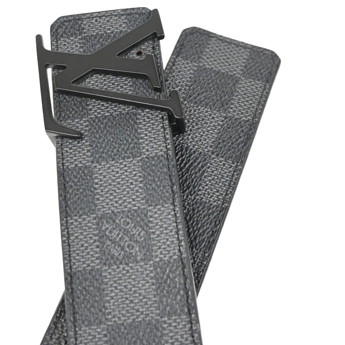 LOUIS VUITTON Ceinture LV Initial Belt  85/34 Damier Graphite BK M9808 31YJ005