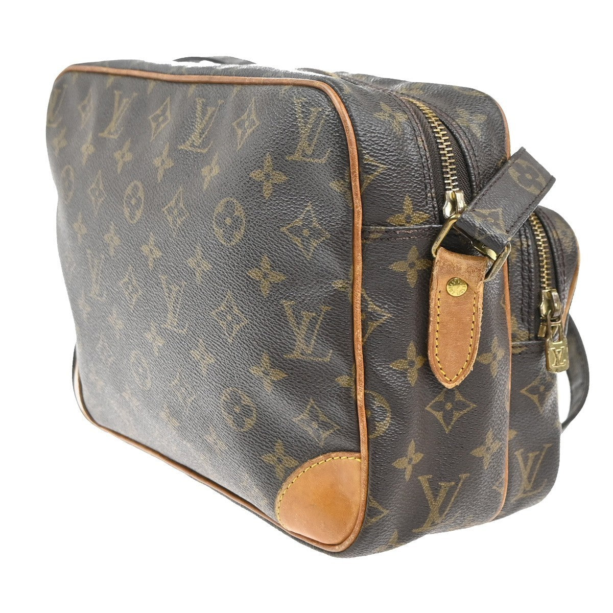 LOUIS VUITTON Nile Crossbody Shoulder Bag Monogram Leather Brown M45244 83MA235