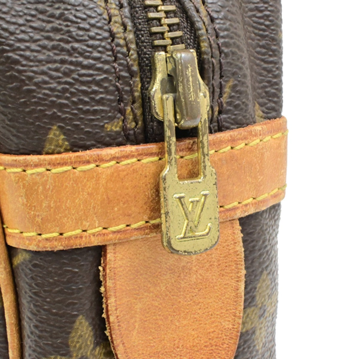 LOUIS VUITTON Compiegne 28 Clutch Hand Bag Monogram Leather Brown M51845 61YH084