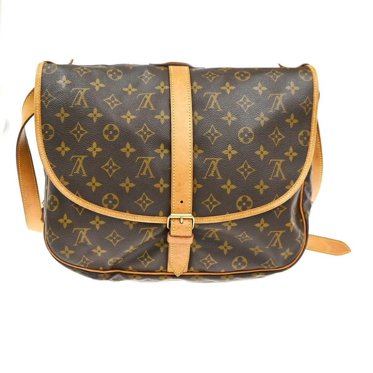 LOUIS VUITTON Saumur 35 Shoulder Bag Monogram Leather BN France M42254 96KC366