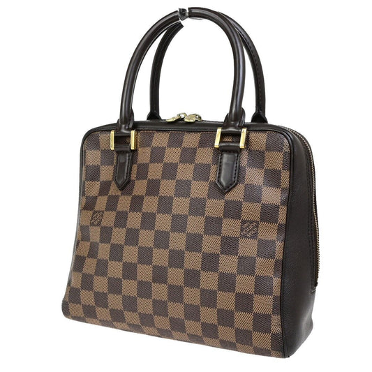 LOUIS VUITTON Brera Hand Bag Damier Ebene Leather Brown France N51150 79ED009