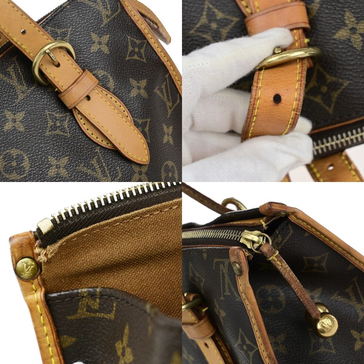 LOUIS VUITTON Popincourt Haut Shoulder Bag Monogram Leather Brown M40007 80EB688