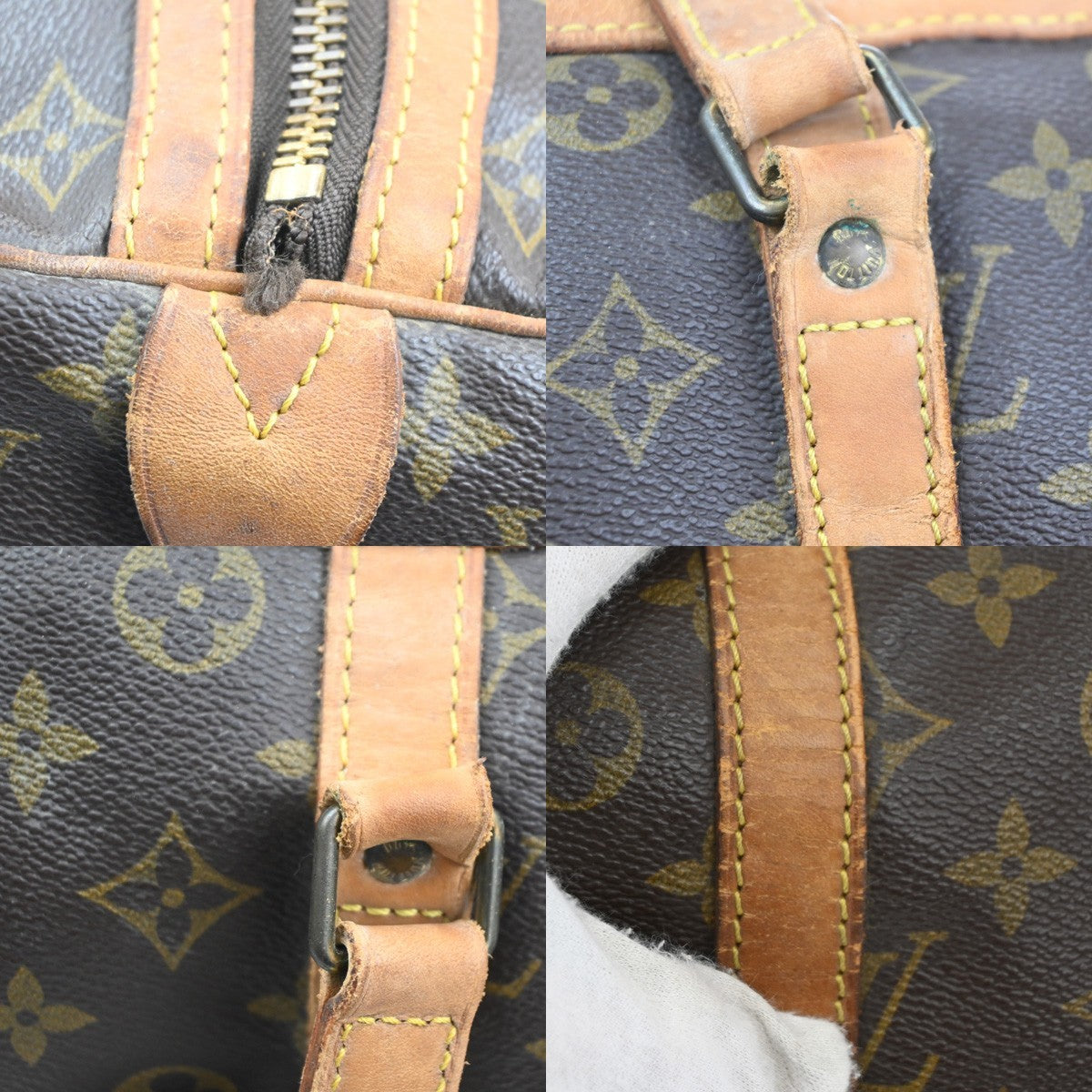 LOUIS VUITTON Sac Souple 35 Travel Hand Bag Monogram Leather BN M41626 64MA293