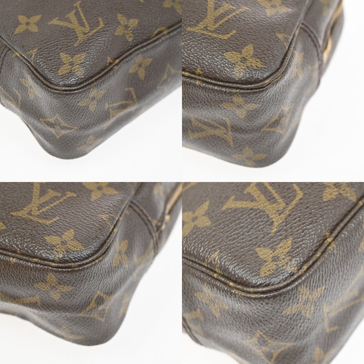 LOUIS VUITTON Trousse Toilette 23 Clutch Hand Bag Monogram Brown M47524 01YJ166