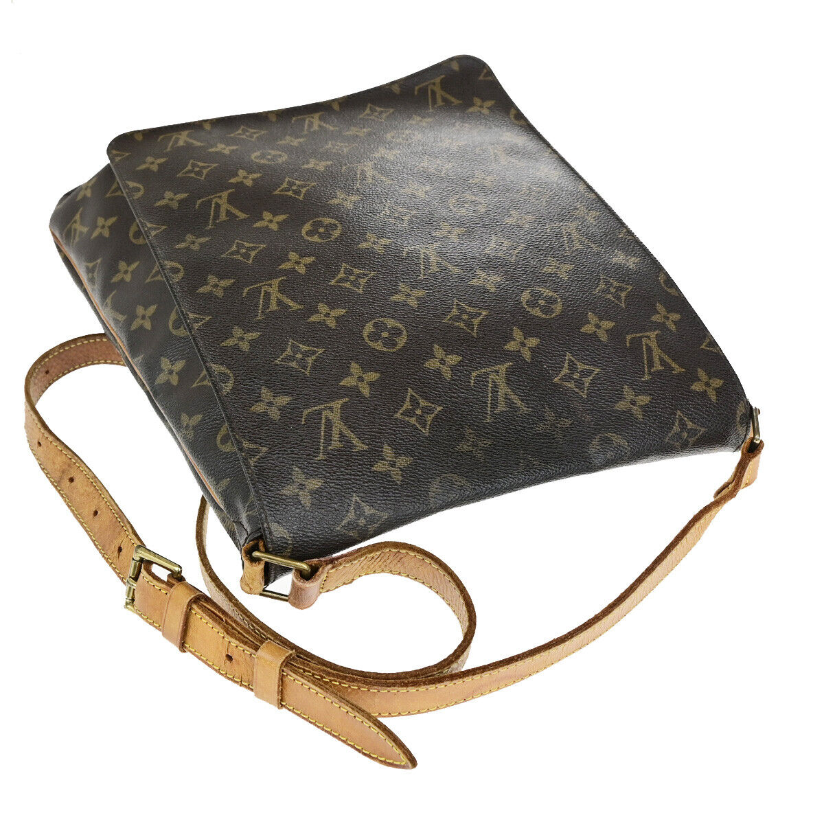 LOUIS VUITTON Musette Shoulder Bag Monogram Leather Brown France M51256 30YG551