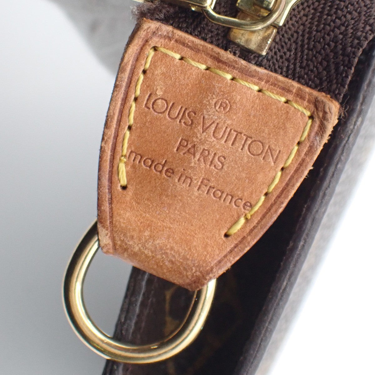 LOUIS VUITTON LV Bucket PM Clutch Pouch Bag Monogram Leather France 02AA180