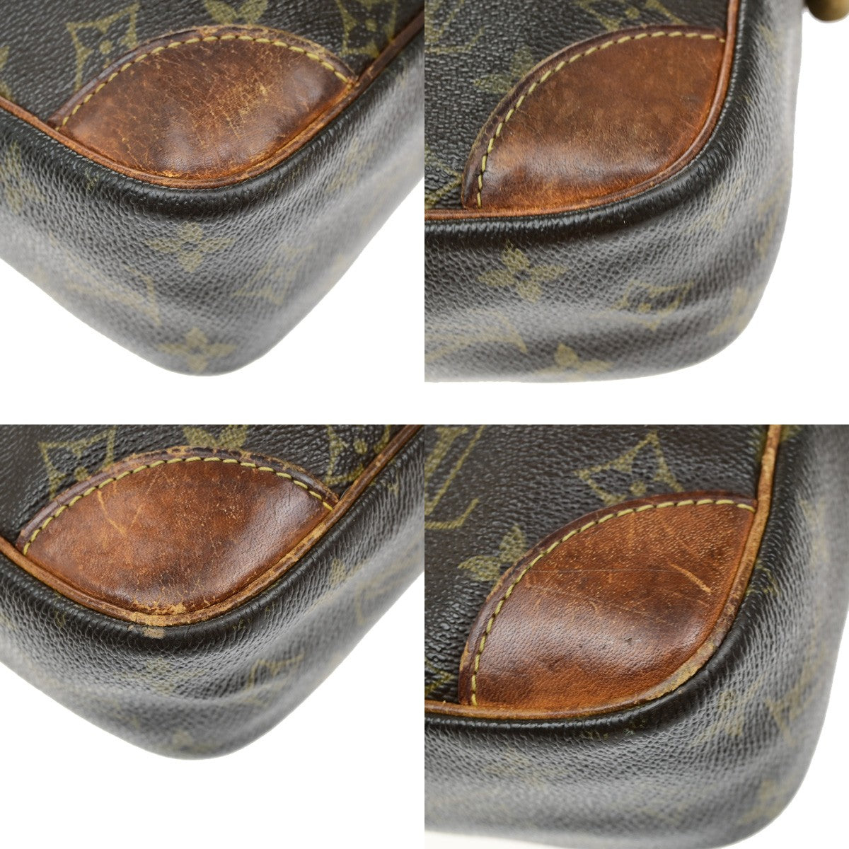 LOUIS VUITTON Compiegne 28 Clutch Hand Bag Monogram Leather Brown M51845 02YH074