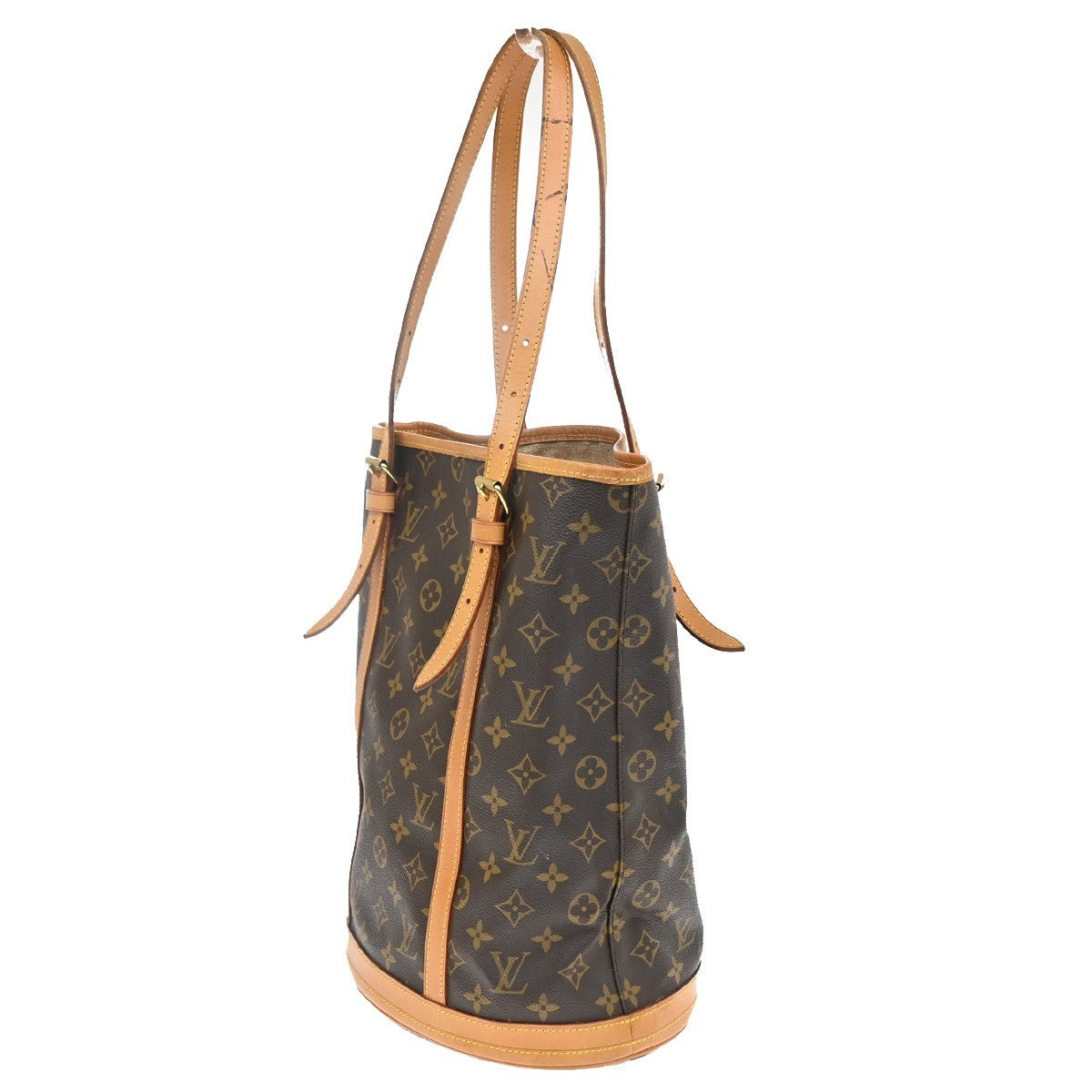 LOUIS VUITTON BUCKET GM Shoulder Tote Bag Monogram Leather USA M42236 31KD208