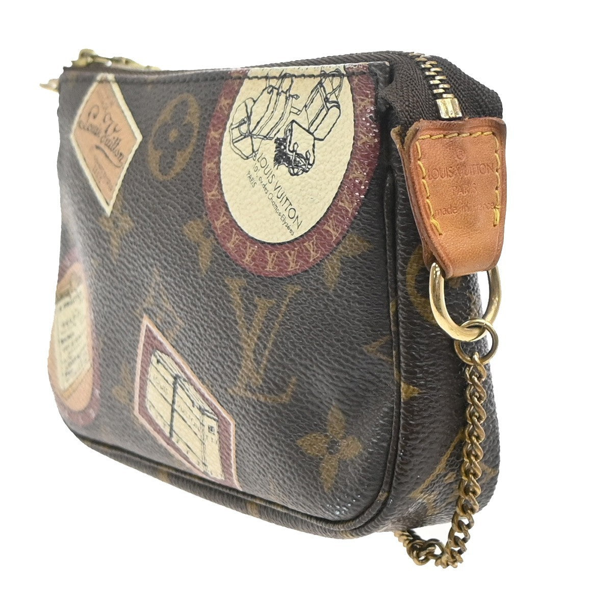 LOUIS VUITTON Label Coll. Mini Pochette Accessoires Bag Monogram M95804 85MA476