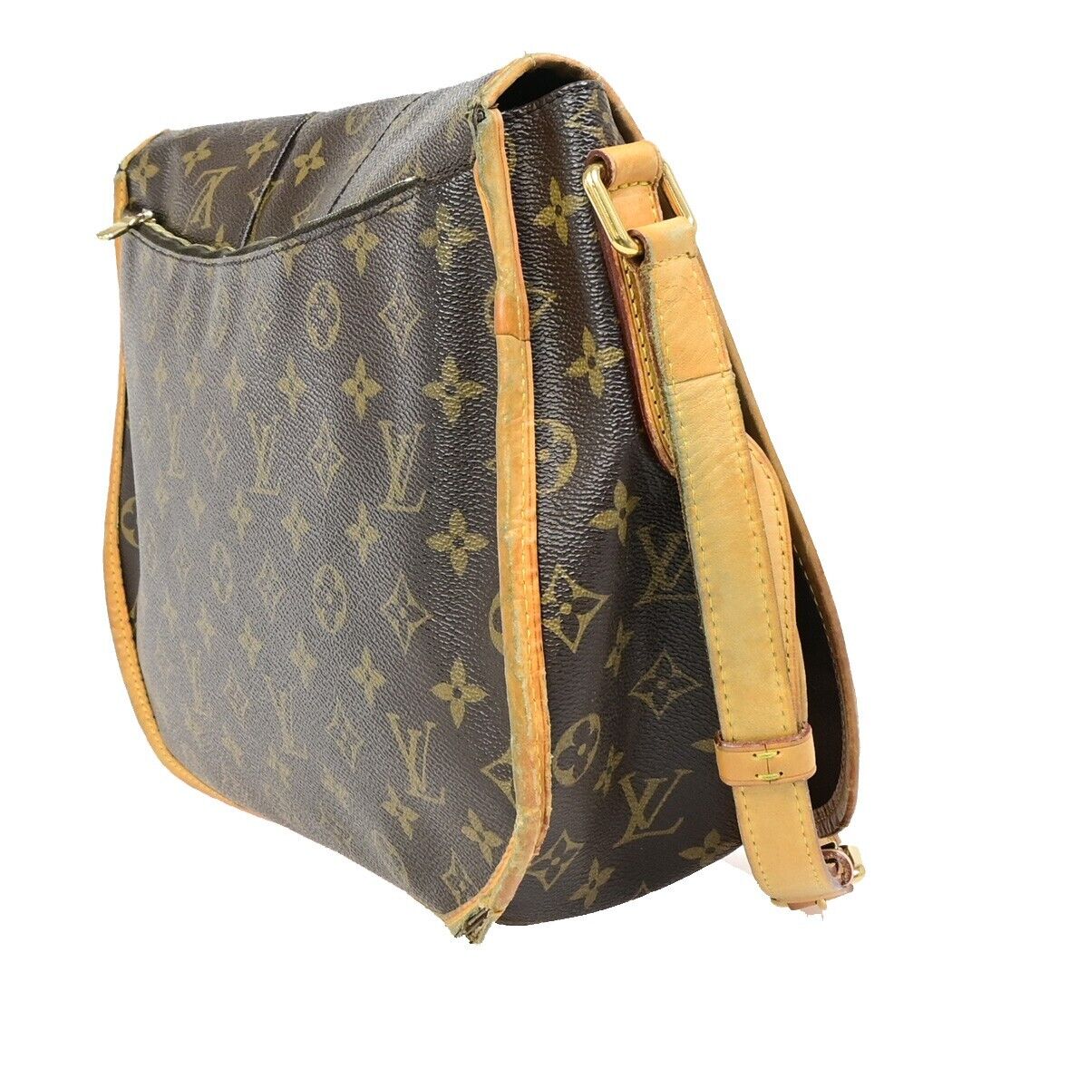 LOUIS VUITTON Menilmontant MM Shoulder Bag Monogram Leather BN M40473 80EB597
