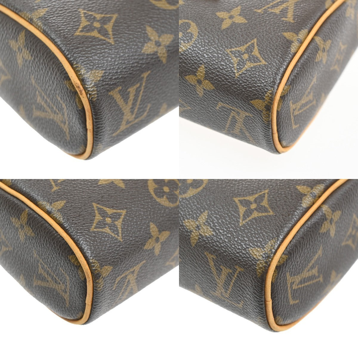 LOUIS VUITTON Sonatine Hand Bag Monogram Leather Brown France M51902 11MA528