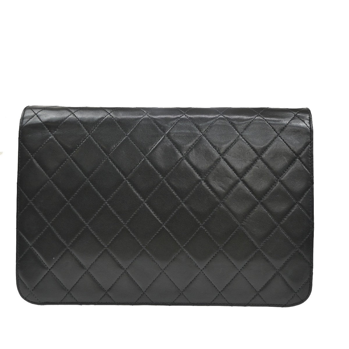 CHANEL CC Logo Matelasse 25 Chain Shoulder Bag Leather BK GHW Vintage 620RL451