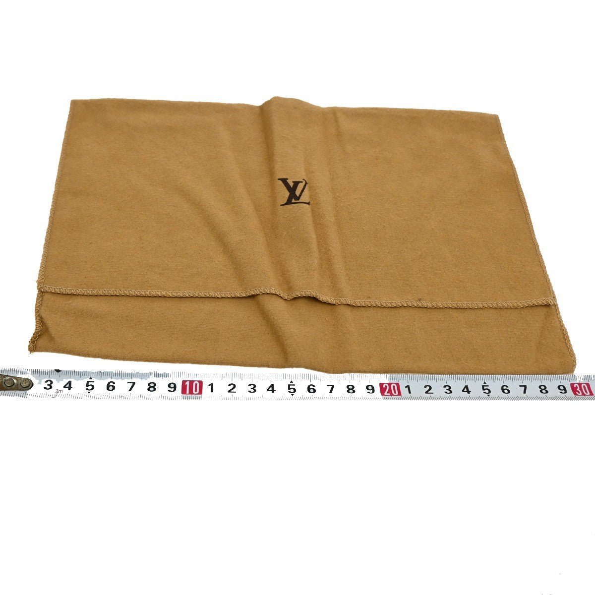 LOUIS VUITTON Logo 10 Set Dust Bag Drawstring Canvas Cotton Beige Brown 09KC083