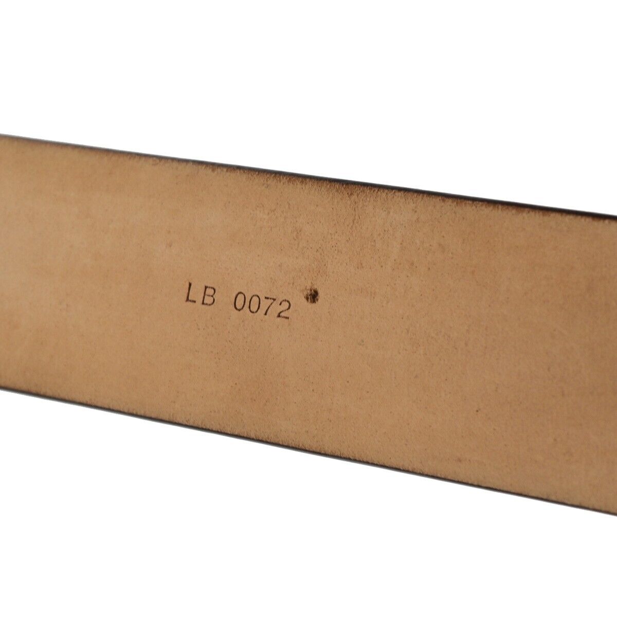 LOUIS VUITTON Logo Ceinture Carre Belt Monogram Leather Brown GHW Spain 33YF315