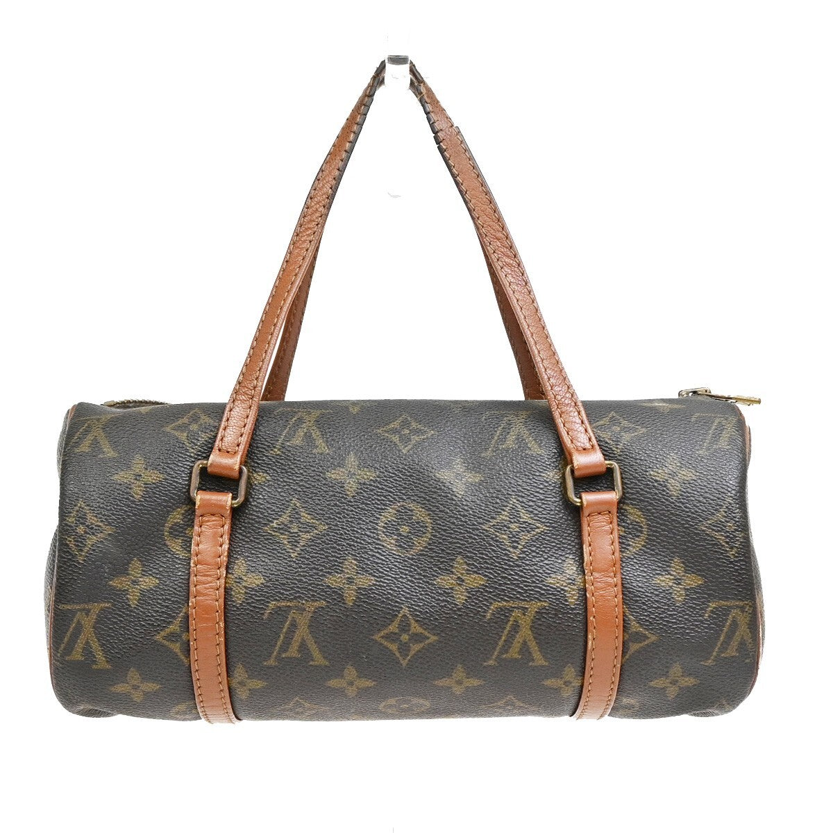 LOUIS VUITTON Logo PAPILLON 26 Hand Bag Monogram Leather Brown M51366 68FB581
