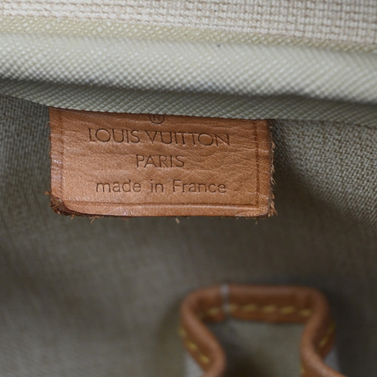 LOUIS VUITTON LV Logo Deauville Hand Bag Monogram Leather Brown M47270 70KD014