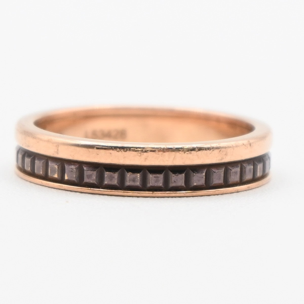 BOUCHERON Logo Quatre Classique Ring Au 750 Rose Gold JP12 US6.5 T52 99LC632