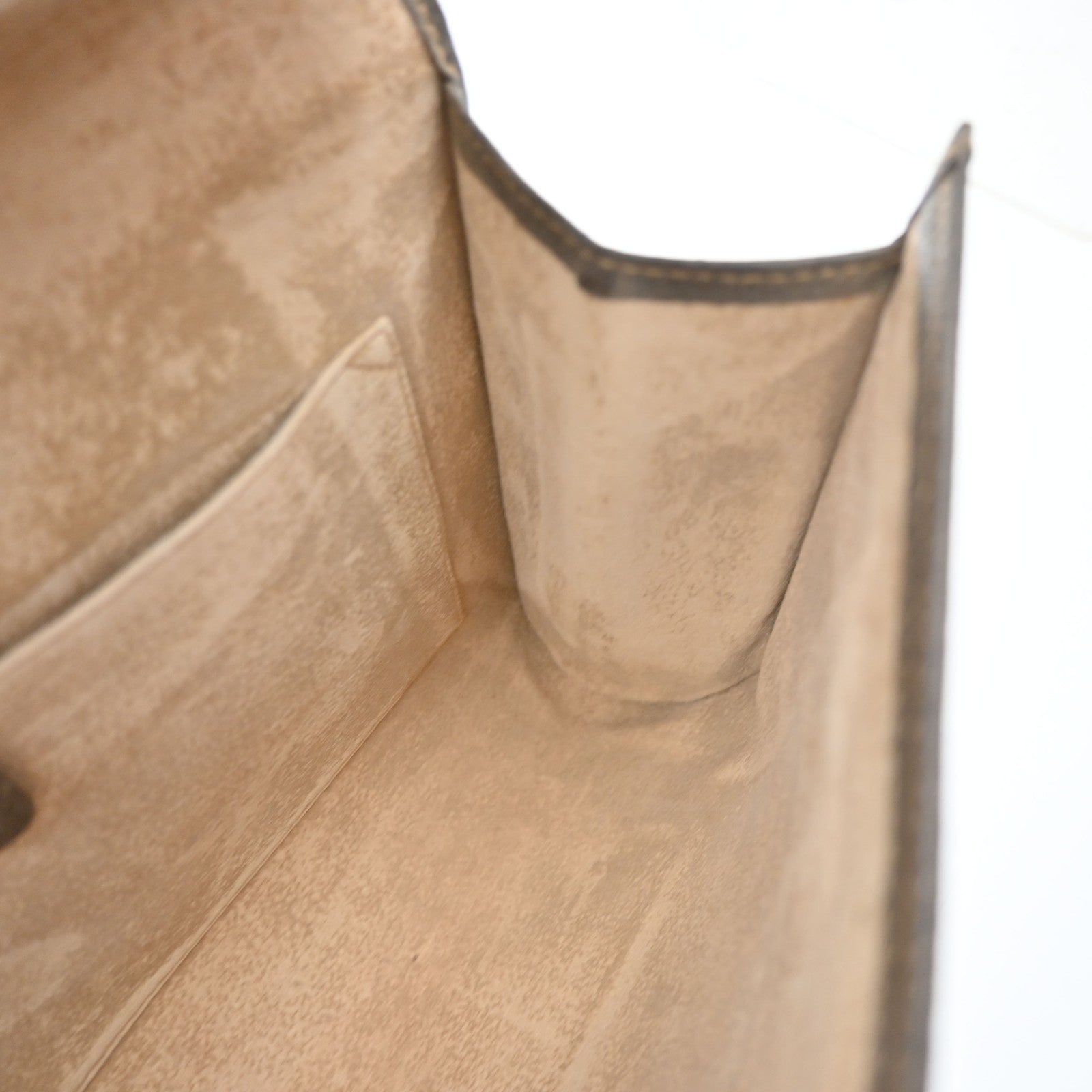 GUCCI GG Sherry Pattern Clutch Hand Bag PVC Leather Brown Italy 09KD128