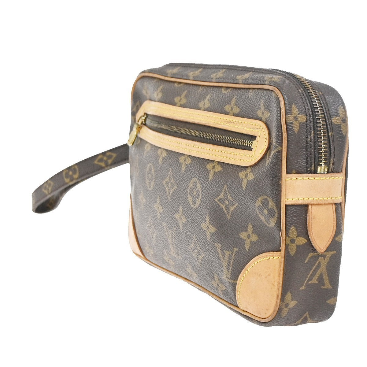 LOUIS VUITTON Marly Dragonne GM Clutch Hand Bag Monogram Brown M51825 30KC825