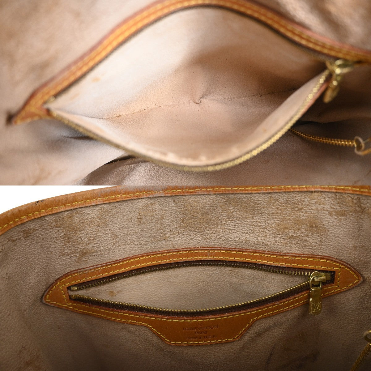 LOUIS VUITTON BUCKET GM Shoulder Tote Bag Monogram Leather Brown M42236 31AA101