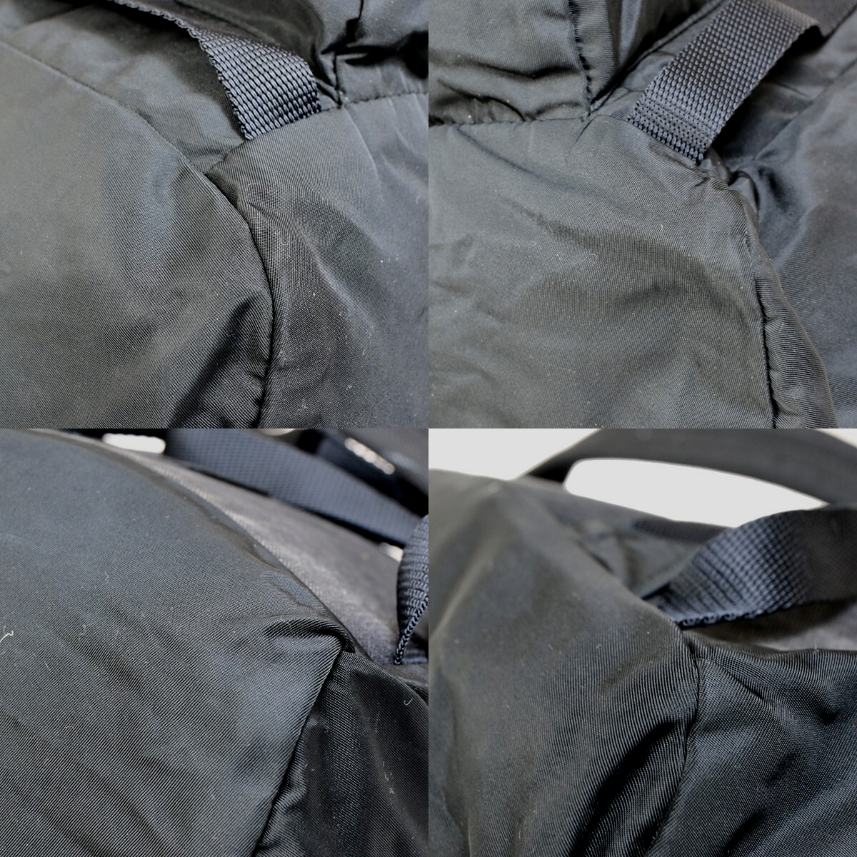 PRADA Logo Tessuto Backpack Bag Nylon Black Nero SHW Italy 38KB617