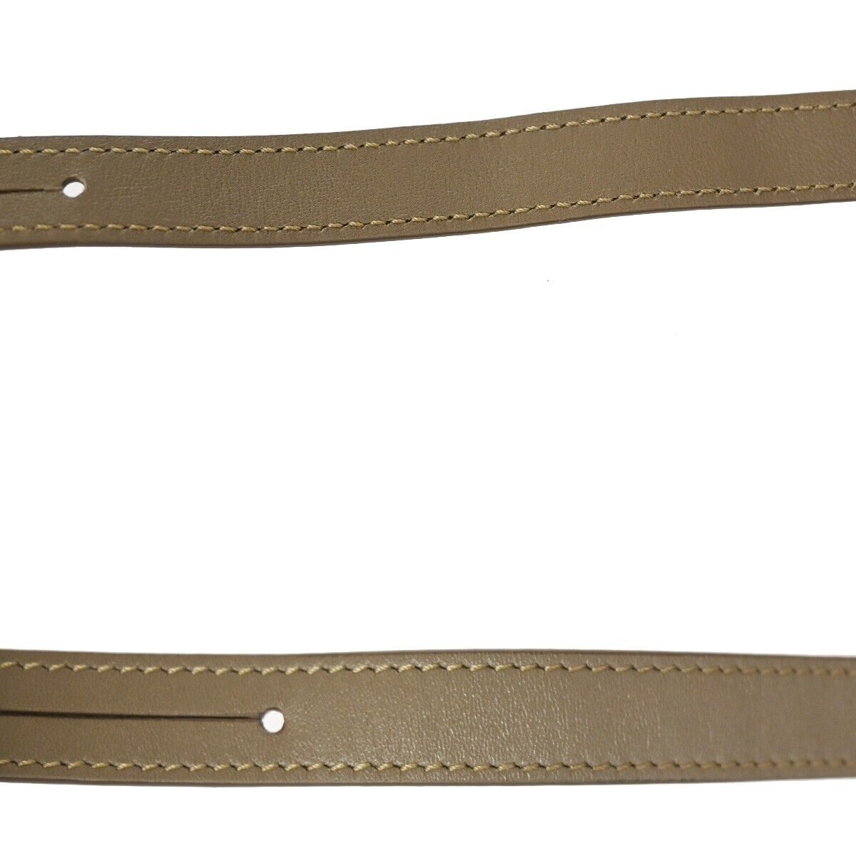 CARTIER BY SERAPIAN Name tag Leopard Leather Brown Italy Bag Accessory 07SH126