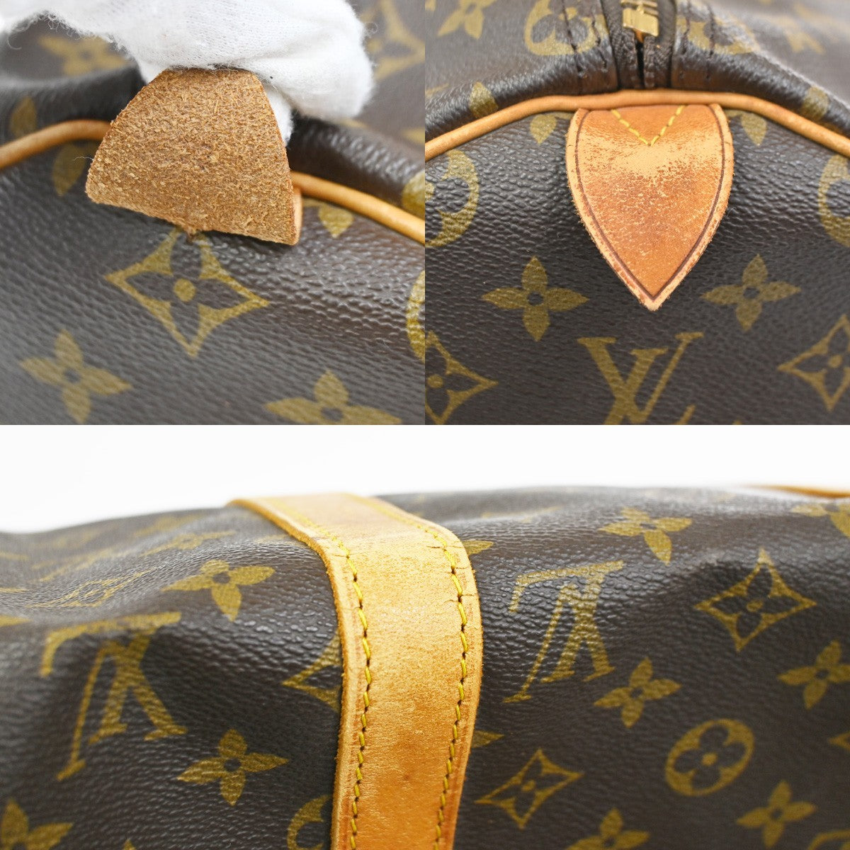 LOUIS VUITTON Keepall 50 Travel Hand Bag Monogram Leather Brown M41426 73YH896
