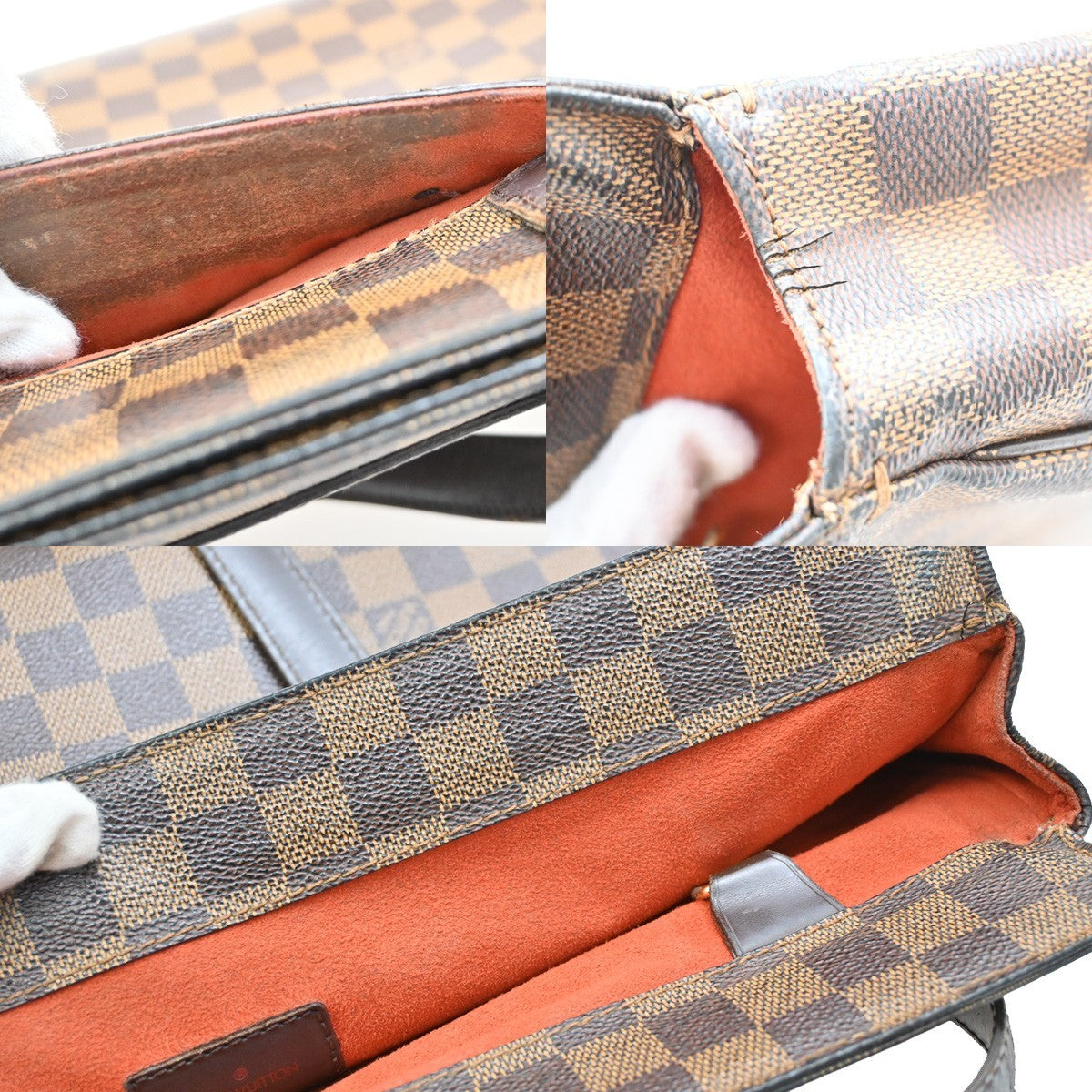 LOUIS VUITTON Parioli PM Shoulder Bag Damier Ebene Leather Brown N51123 32EF886