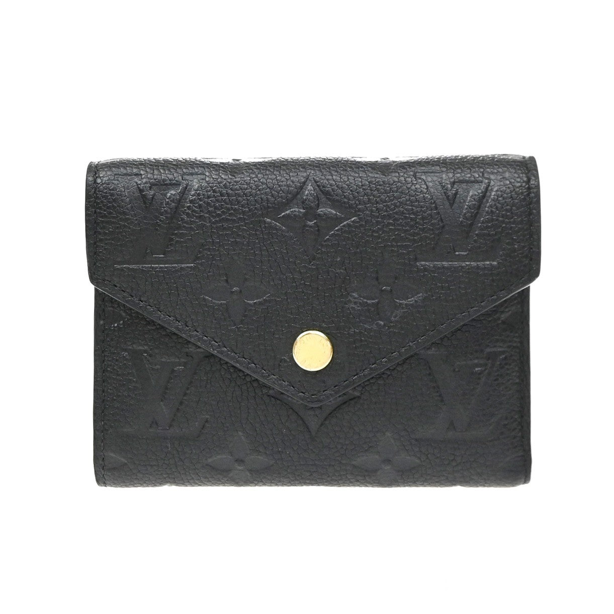 LOUIS VUITTON Portefeuille Victorine Wallet Monogram Empreinte Black 88YJ249