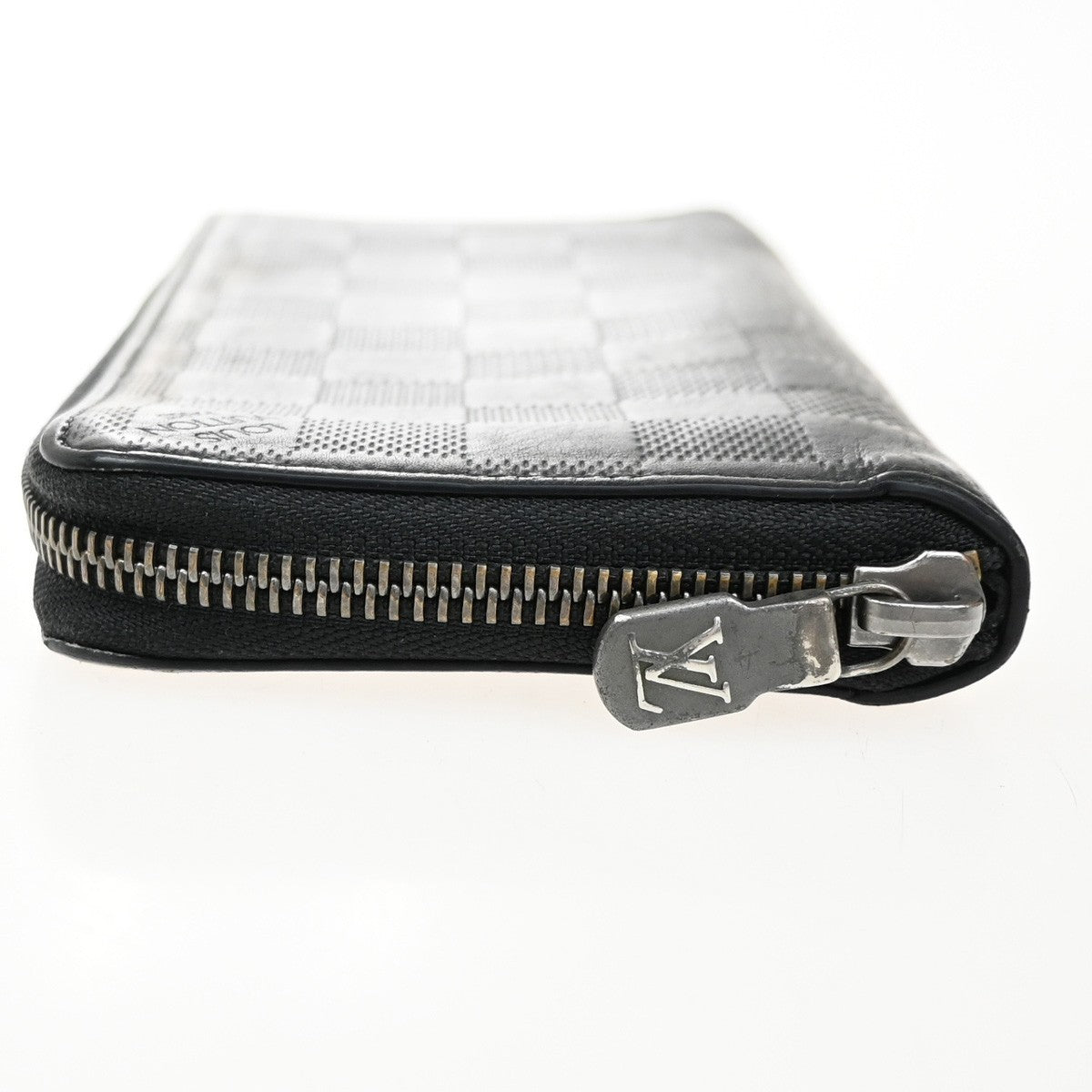 LOUIS VUITTON Zippy Wallet Vertical Damier Infini Leather Black N63548 68KB391
