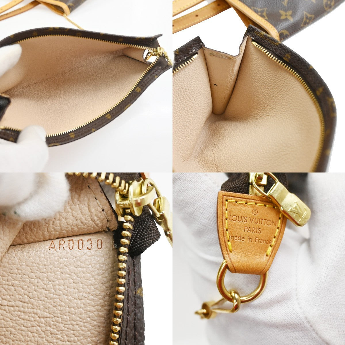 LOUIS VUITTON BUCKET GM Shoulder Tote Bag Monogram Leather Brown M42236 88YJ102