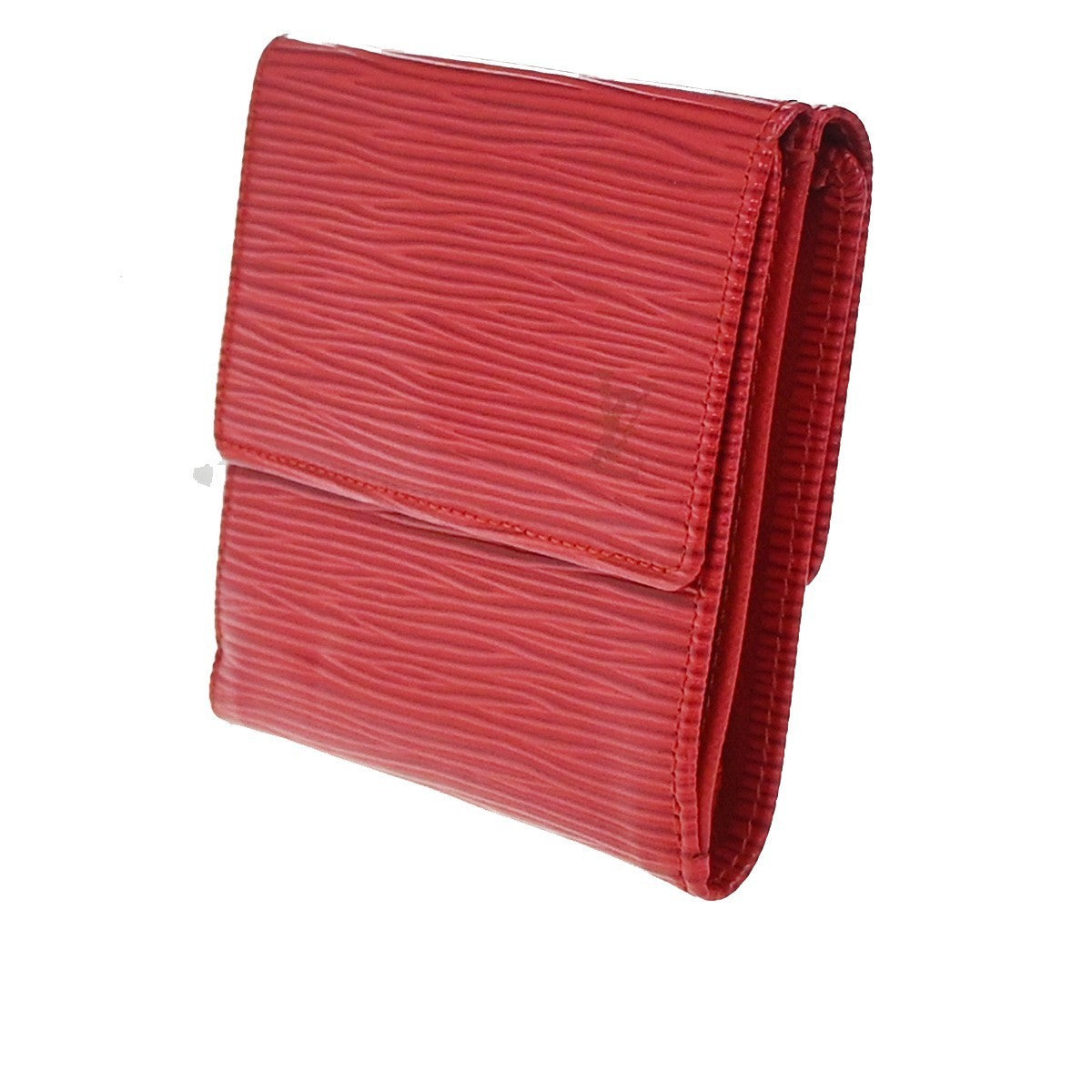 LOUIS VUITTON Porte Monnaie Billet Carte Credit Wallet Epi Red M6348E 07KP383