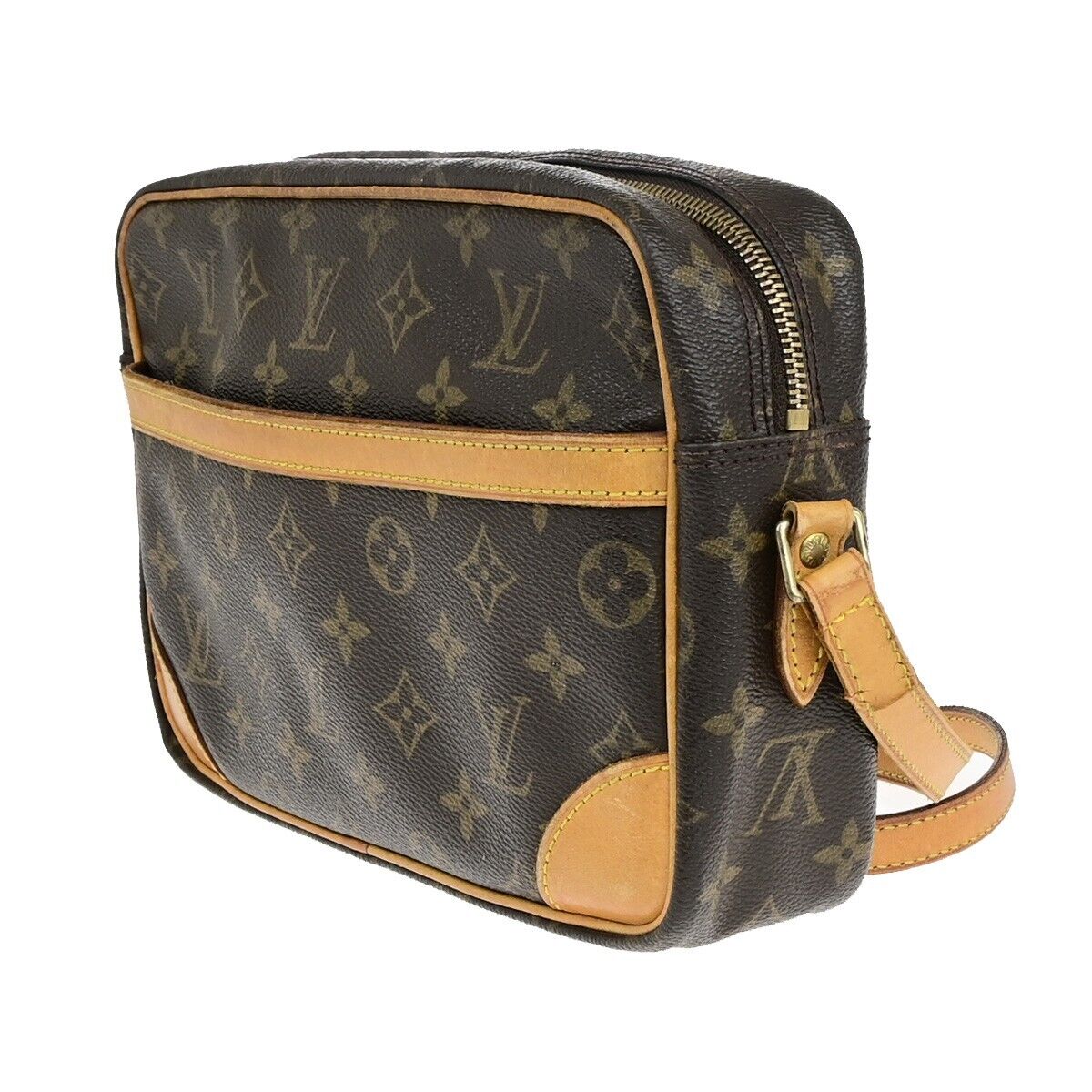 LOUIS VUITTON Trocadero 27 Shoulder Bag Monogram Leather Brown M51274 84EC993