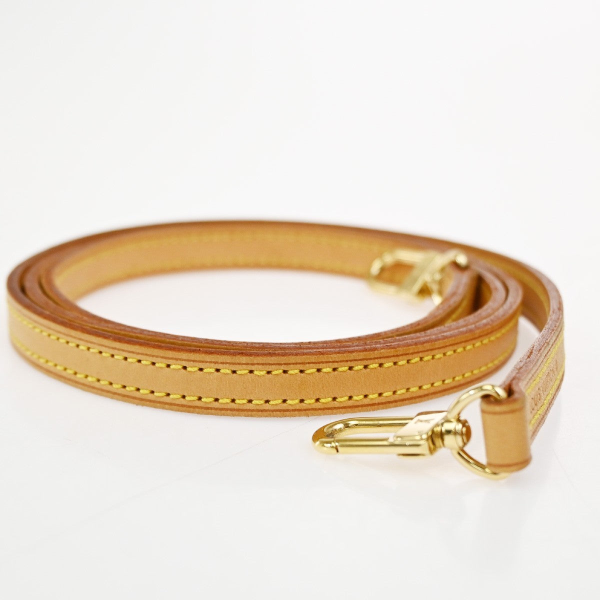 LOUIS VUITTON Logo Shoulder Bag Strap Adjustable Leather BN GHW J00142 61CA896