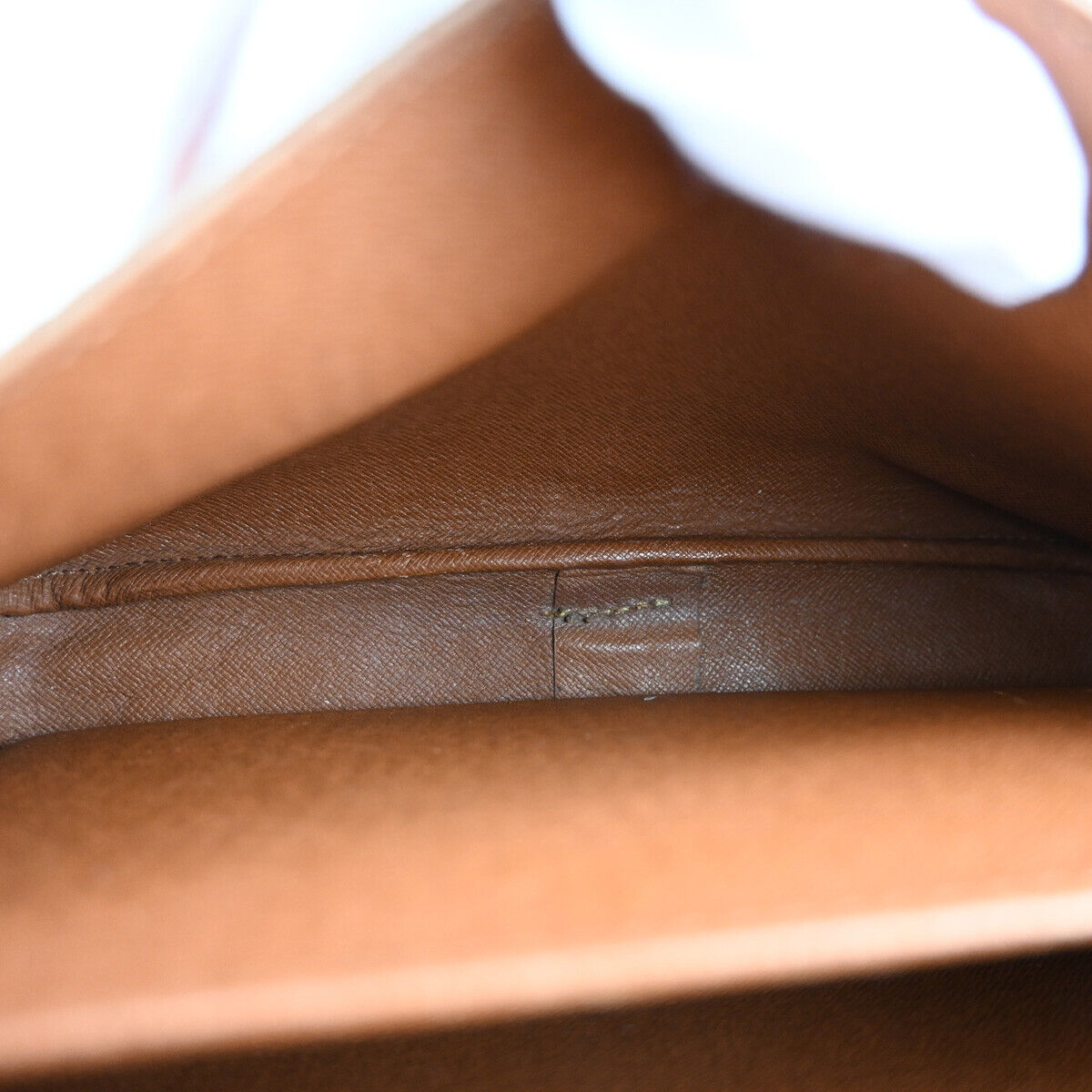 LOUIS VUITTON Cartouchiere GM Shoulder Bag Monogram Leather Brown M51252 80YE380