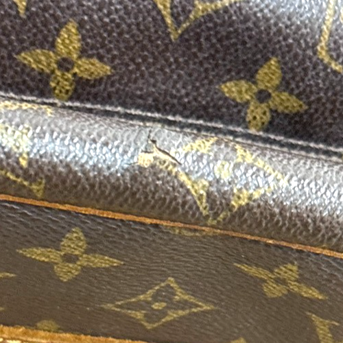 LOUIS VUITTON LV Logo Cite GM Shoulder Bag Monogram Leather Brown M51181 84TA653