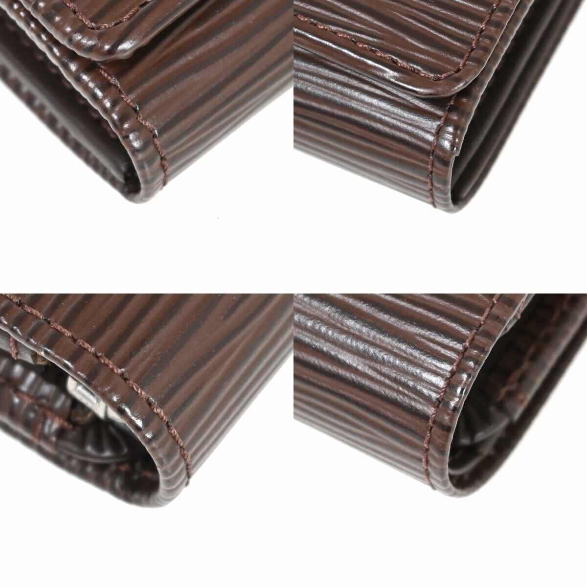 LOUIS VUITTON Portefeuille Tresor Bifold Wallet Epi Leather Brown M6350D 86HB248