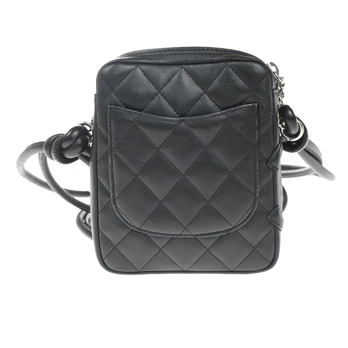 CHANEL CC Logo Cambon Matelasse Mini Shoulder Bag Leather BK SHW Italy 661RL931
