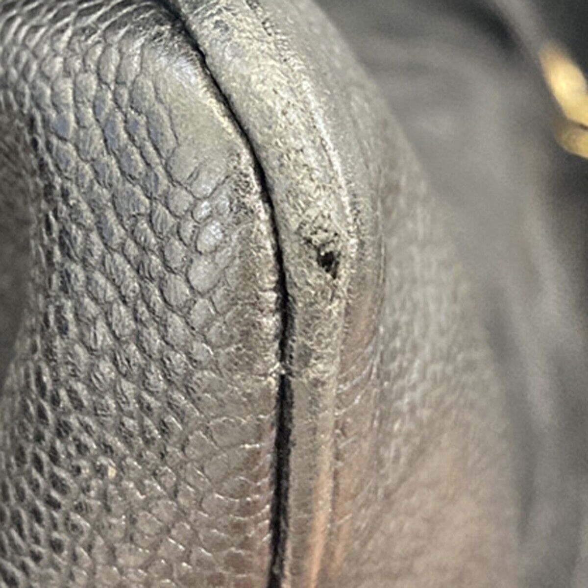 CHANEL CC Logo Chain Shoulder Tote Bag Caviar  Leather Black GHW Italy 683RJ715