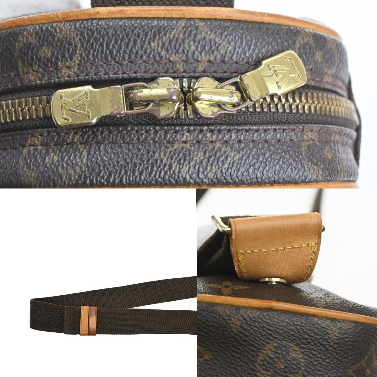 LOUIS VUITTON Pochette Gange Shoulder Bag Monogram Brown Spain M51870 95MA261