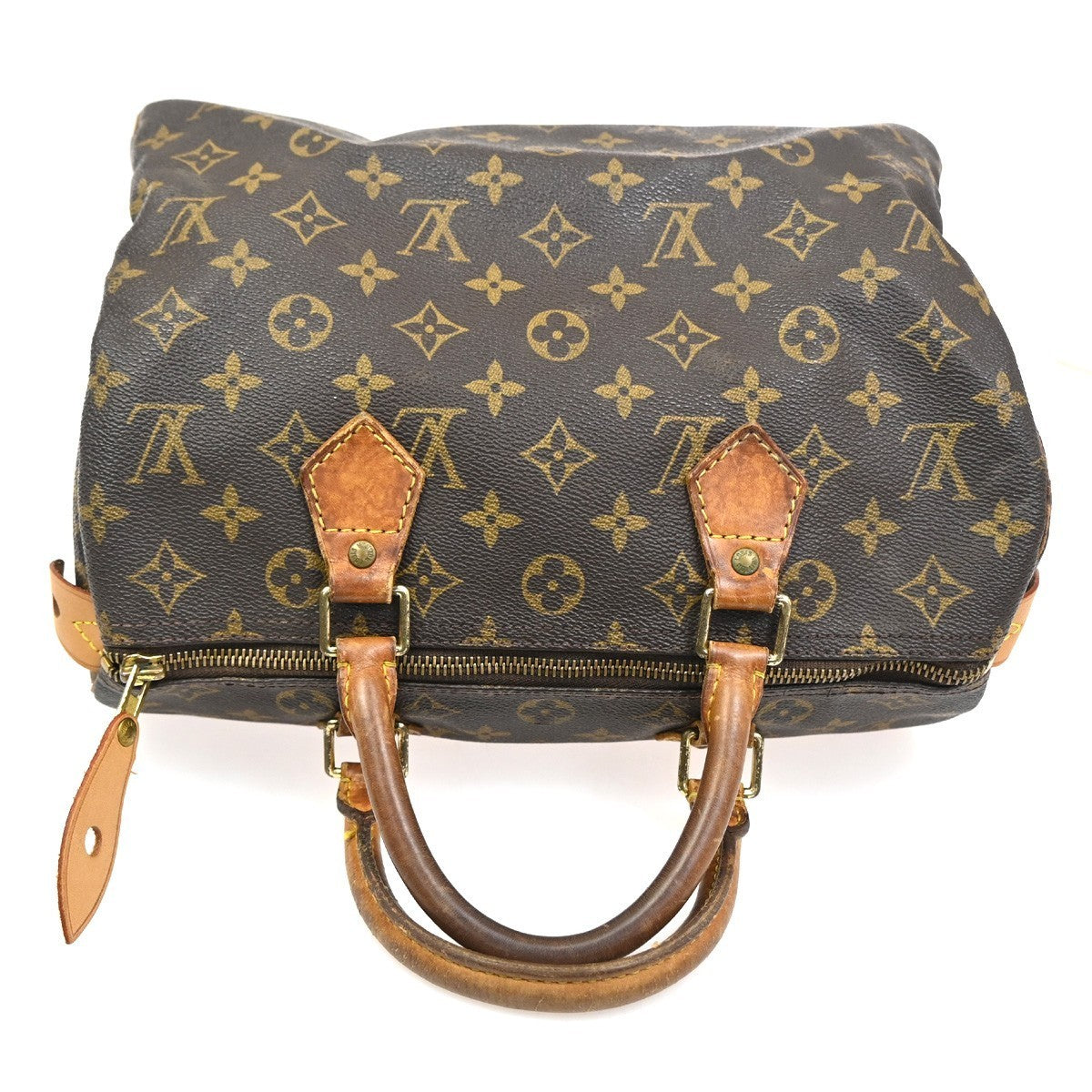 LOUIS VUITTON Speedy 30 Travel Hand Bag Monogram Leather Brown M41526 76CA659