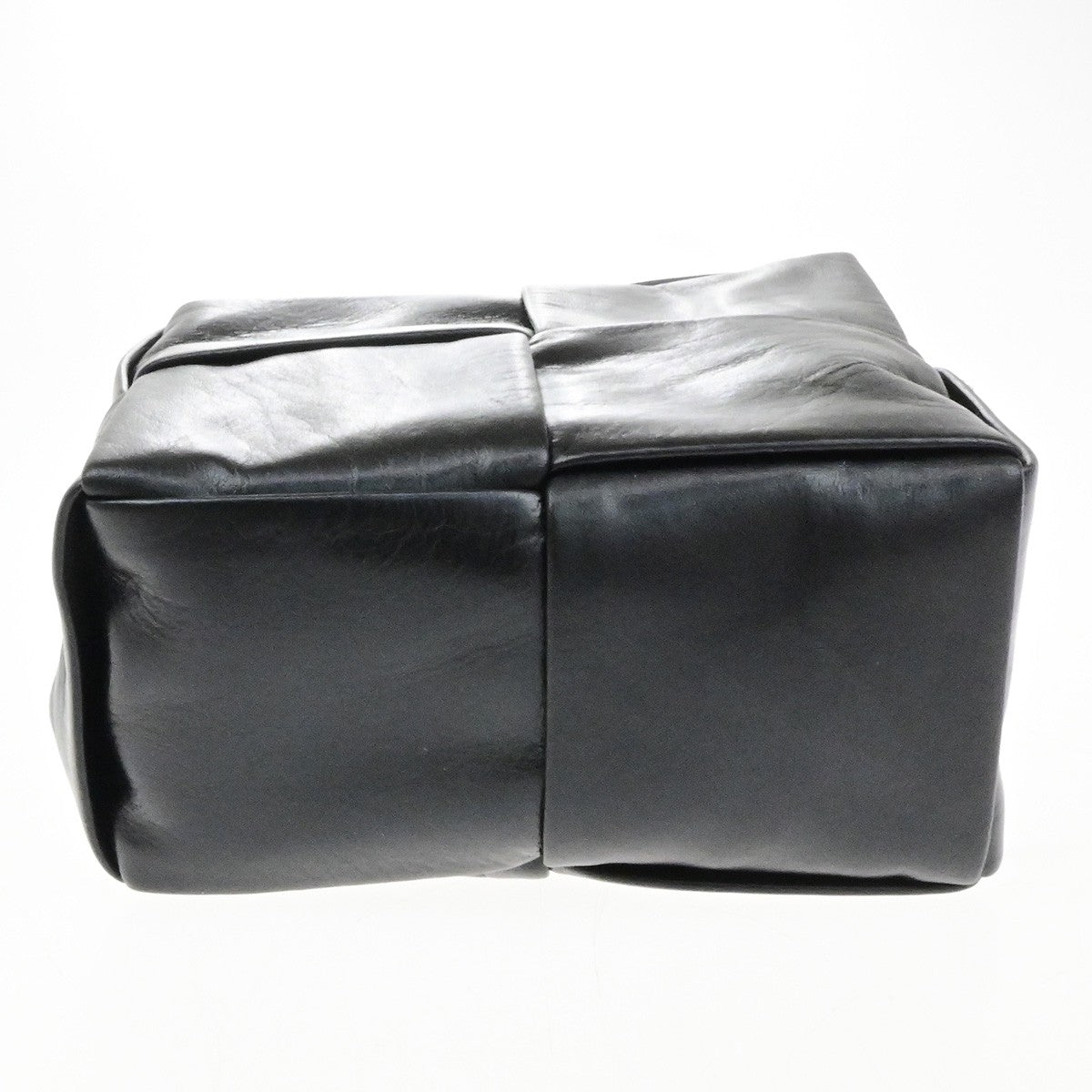 BOTTEGA VENETA Logo Cassette Mini Belt Bum Bag 100cm/40in Leather BK SHW 19RL092