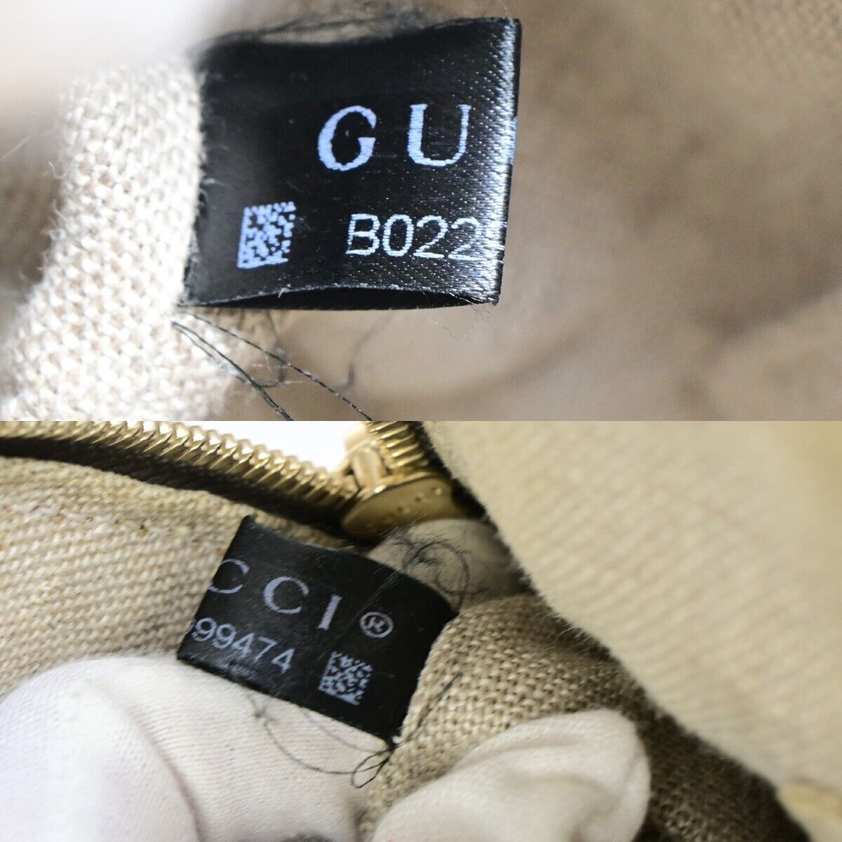 GUCCI Logo Guccissima GG Pattern 2Way Shoulder Hand Bag Leather Gray 95FA738