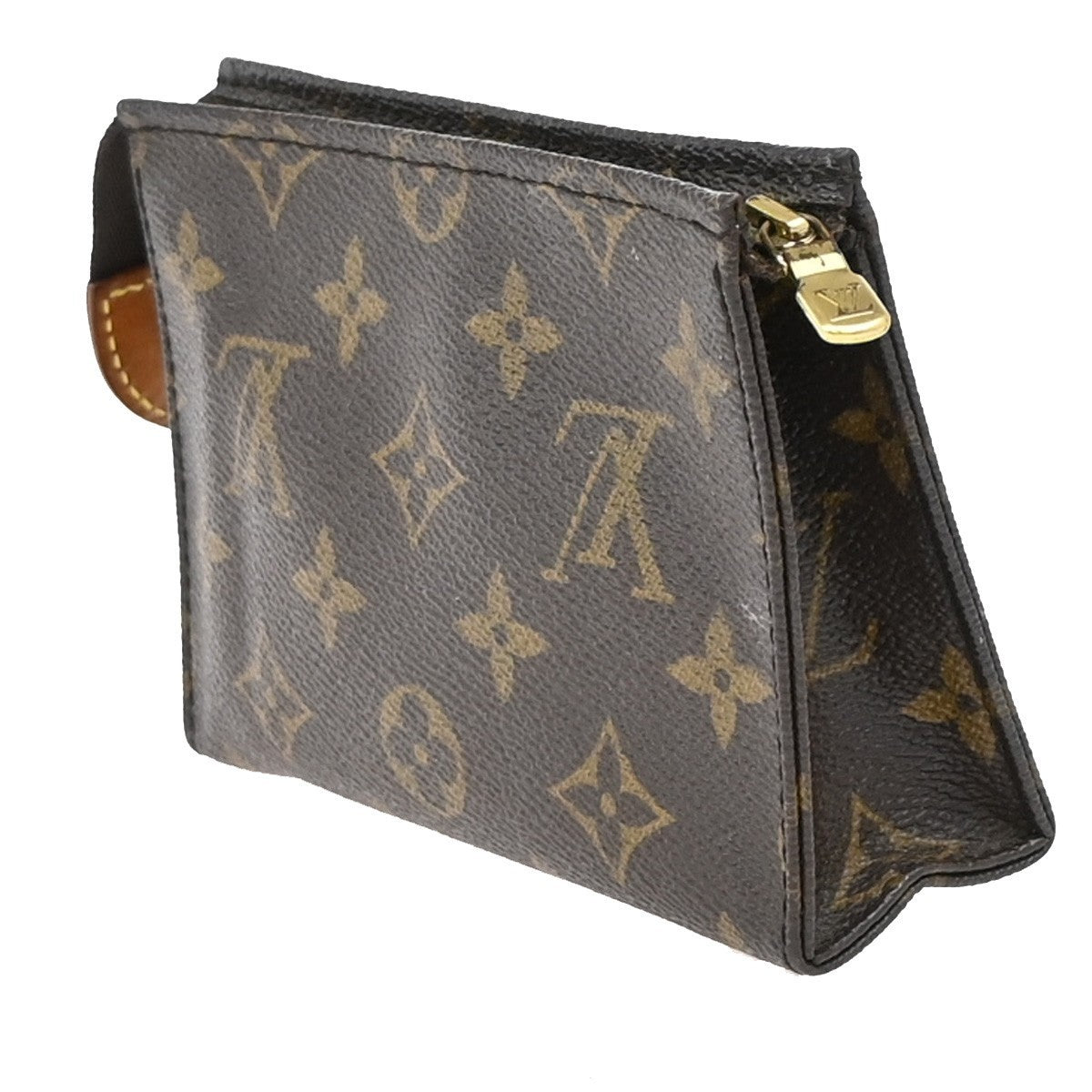 LOUIS VUITTON Poche Toilette 15 Clutch Pouch Bag Monogram Leather M47546 04KP143