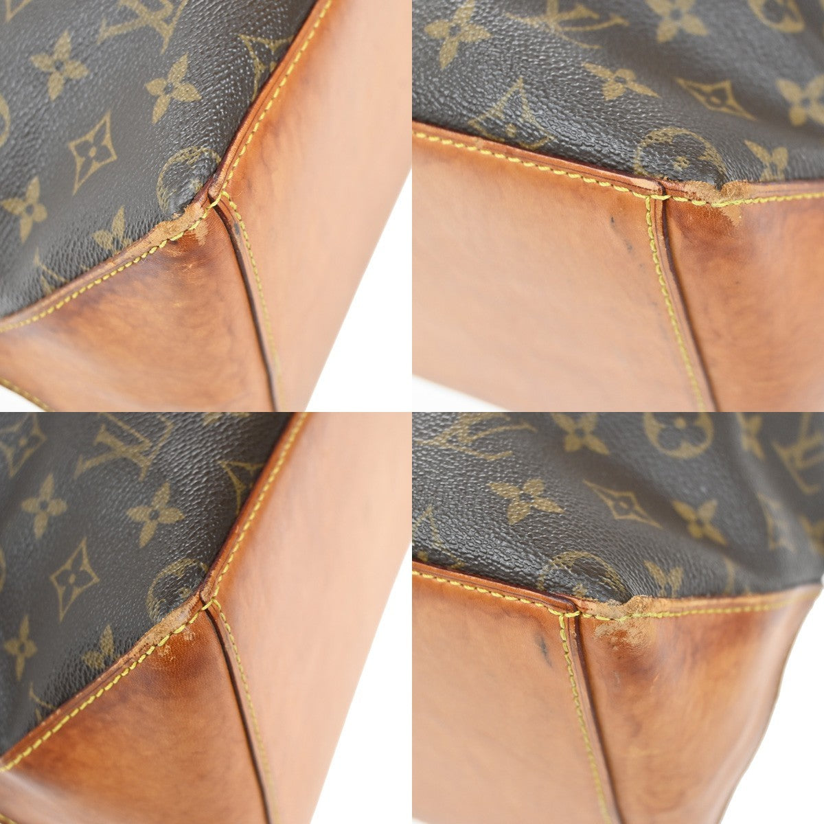 LOUIS VUITTON Cabas Mezzo Shoulder Bag Monogram Leather Brown M51151 35KB563