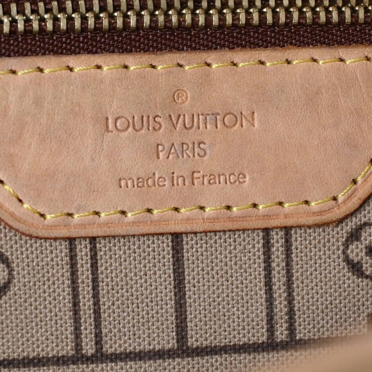 LOUIS VUITTON Neverfull MM Shoulder Tote Bag Monogram Leather BN M40156 99HB690