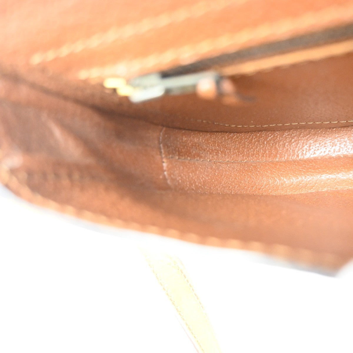 LOUIS VUITTON Chantilly PM Shoulder Bag Monogram Leather Brown M51234 65ZA166