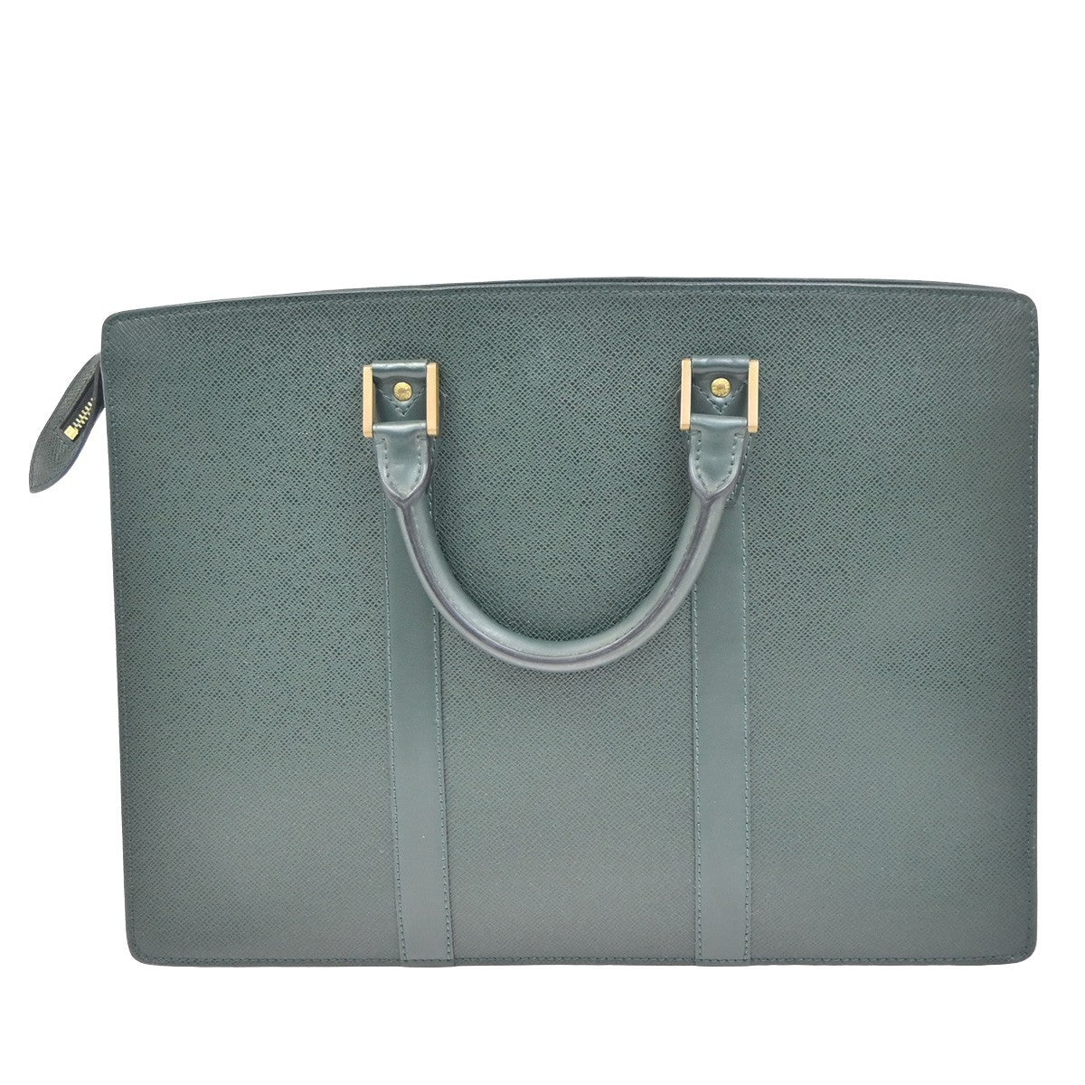 LOUIS VUITTON Porte Documents Lozan Briefcase Hand Bag Taiga M30054 04ZA369