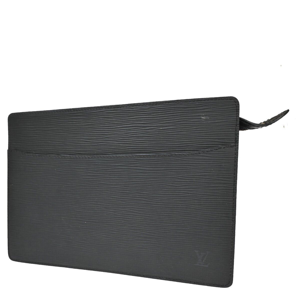 LOUIS VUITTON LV Pochette Homme Clutch Hand Bag Epi Leather Black M52522 05EA867